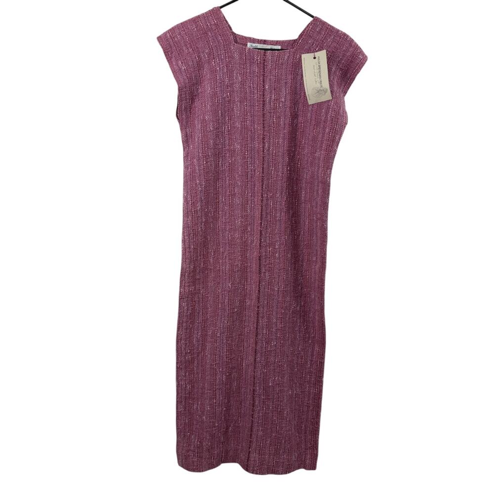 Hulda Bridgeman Wearable Art Dress Petite Pink Sleeveless Woven Hand Dyed NWT